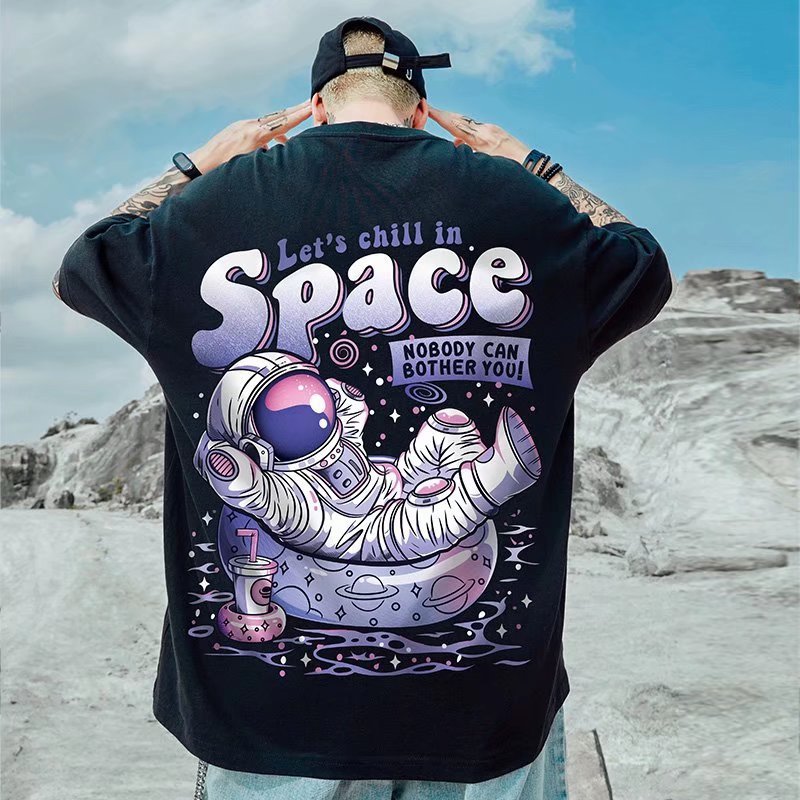 Men Plus Size Casual Half Sleeve Round Neck Graphic Printed Loose T-shirt